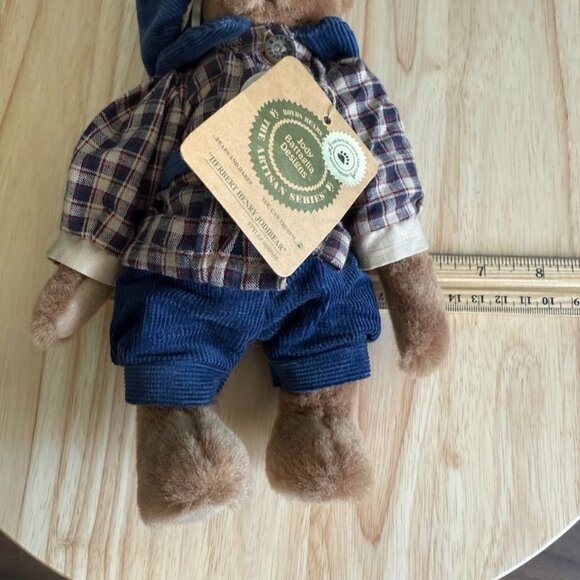 Boyds 1999 Plush 9" Bear Herbert Henry Jodibear W/ Tags Retired Collectible By J - Picture 9 of 10